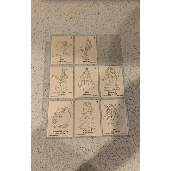 color in card‎ beauty and beast set - Picture 1 of 3